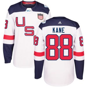 Lapsille NHL USA Team #88 Patrick Kane Authentic Valkoinen Koti 2016 World Cup Hockey